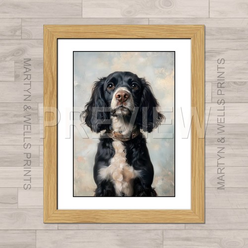 Cocker spaniel print l - cocker,