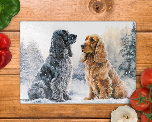 Cocker spaniel glass - spaniel,