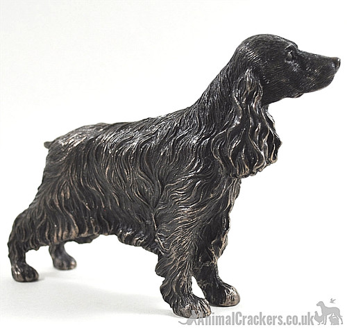 Cold cast bronze cocker - cast,