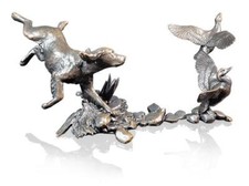 Cocker Spaniel with Mallards